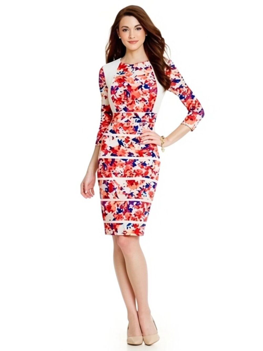 Antonio Melani Women's Flores Floral Dress Size 6